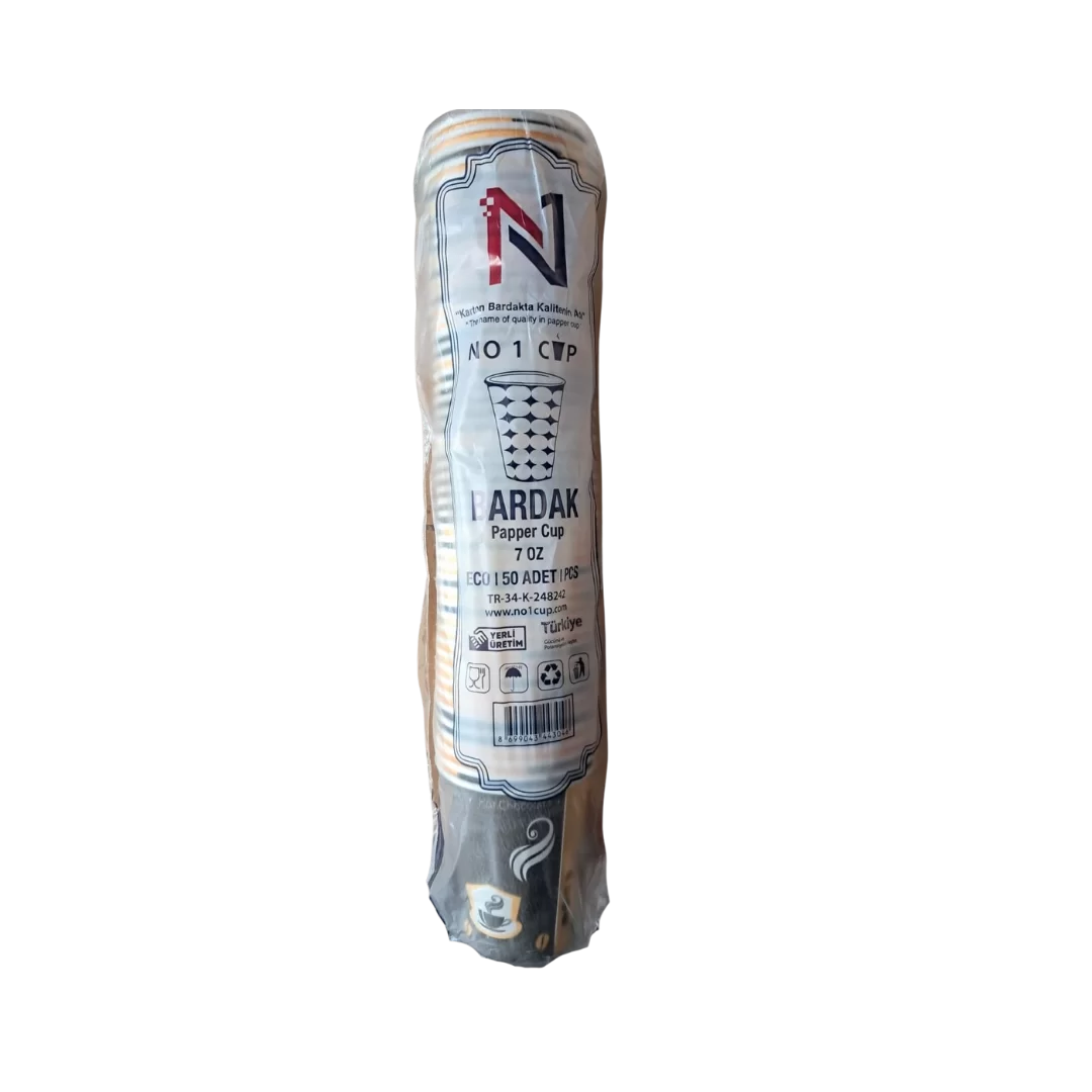 No1 7 Oz Karton Bardak - 100'lü Paket