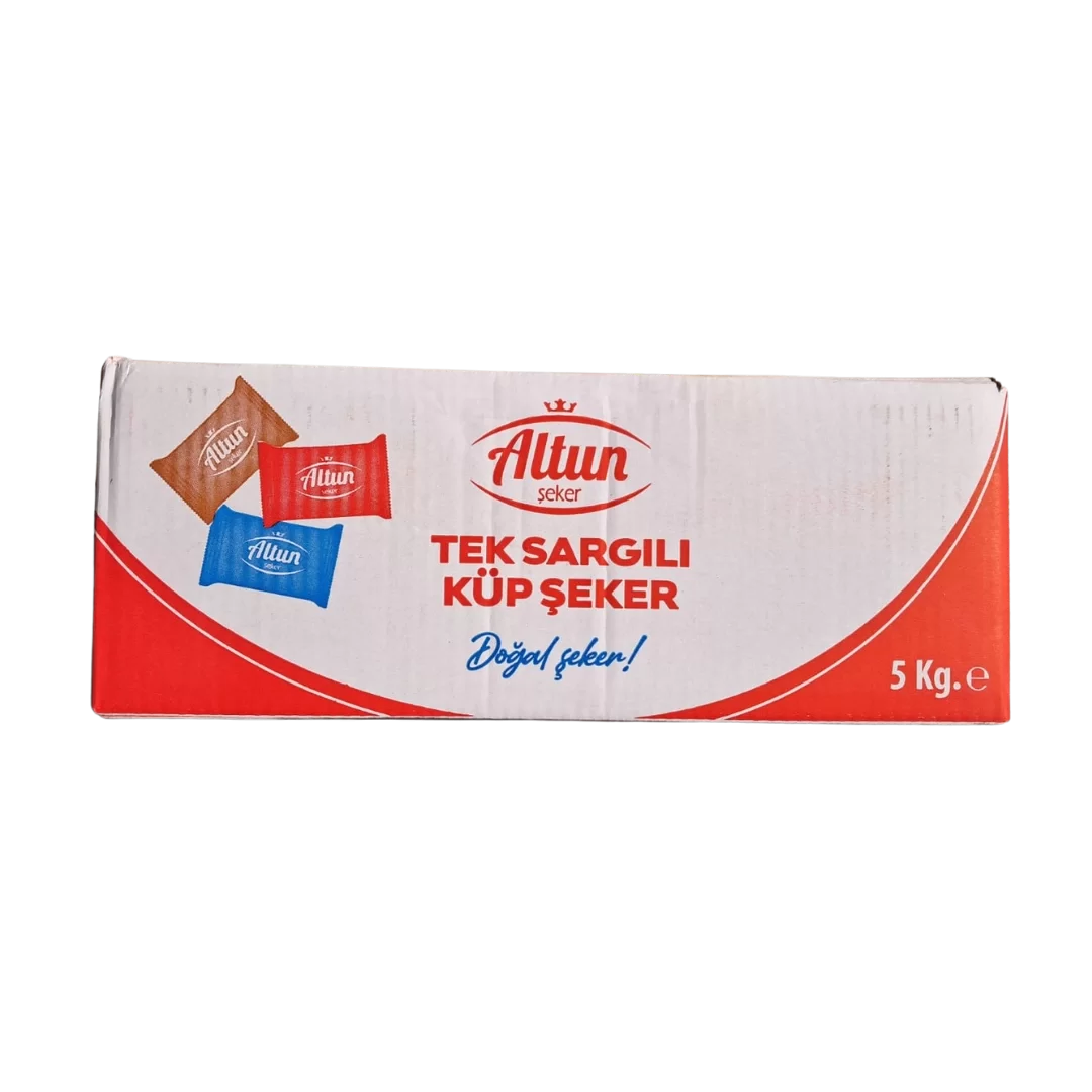 Altun Tek Sargılı Küp Şeker - 5KG