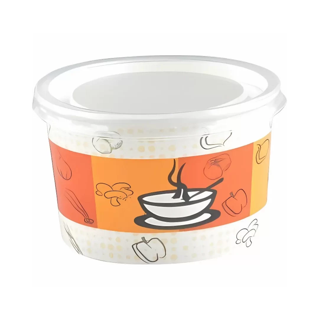 Arnes 16 Oz Çorba kabı ve Kapağı 50'li Paket