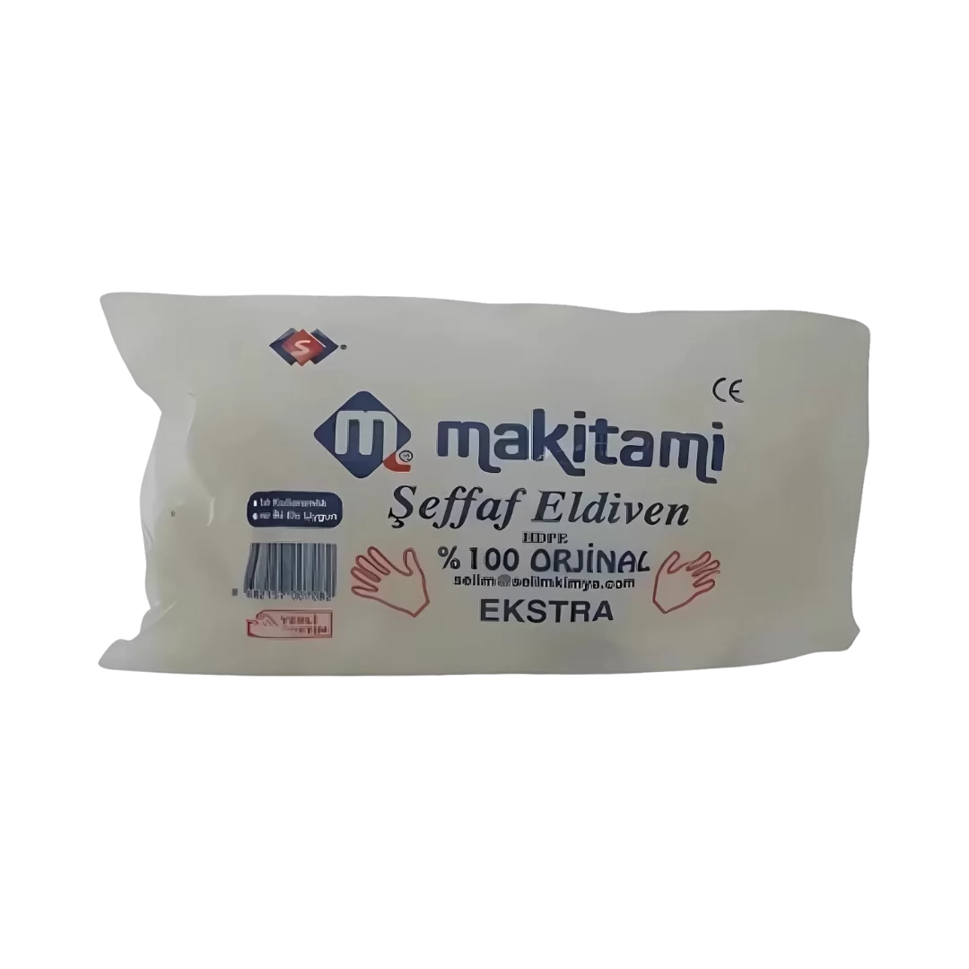 Makitami Şeffaf Eldiven - 100'lü Paket