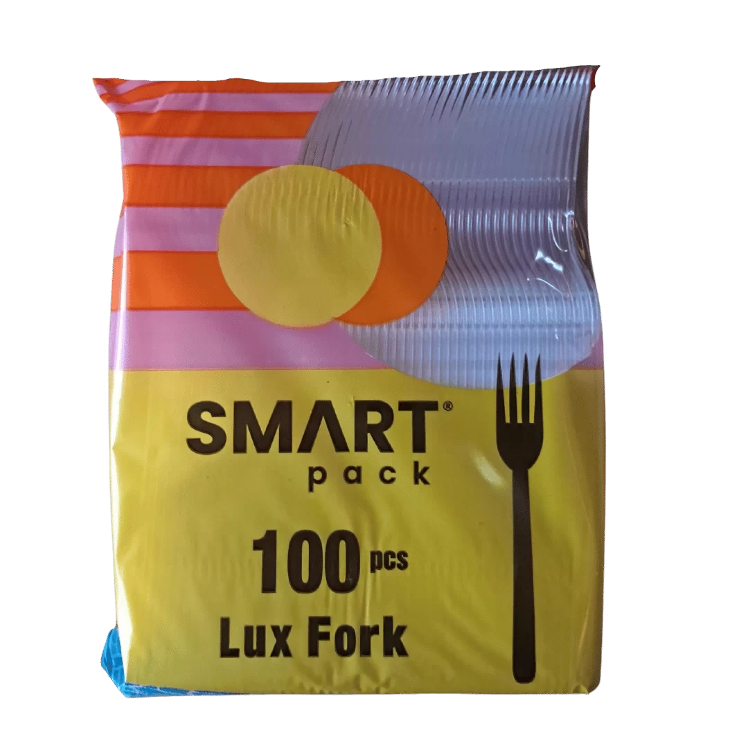 Smartpack Lüks Plastik Çatal - 100'lü Paket