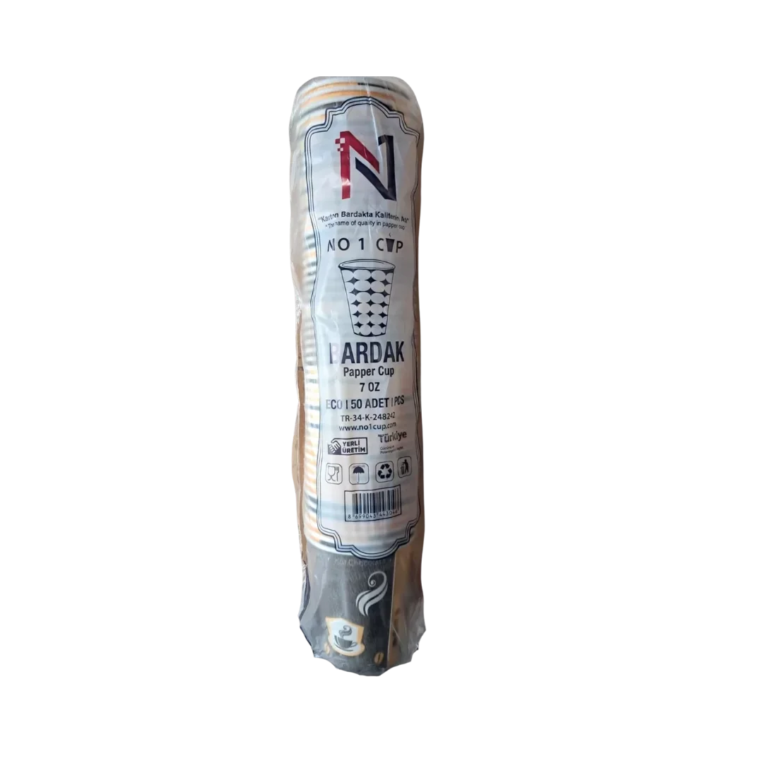 No1 7 Oz Karton Bardak - 100'lü Paket