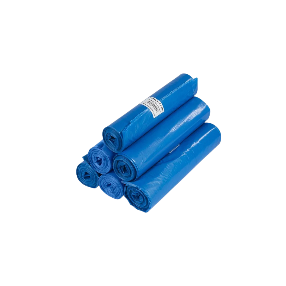 Marin Plastik 80x110 Mavi Endüstriyel Jumbo Çöp Torbası - 500Gr 10'lu Rulo