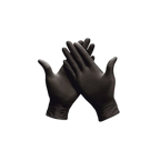 Tenty S Beden Siyah Nitril Muayene Eldiveni – 100’lü Paket