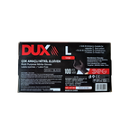 Dux L Beden Siyah Nitril Muayene Eldiveni - 100'lü Paket