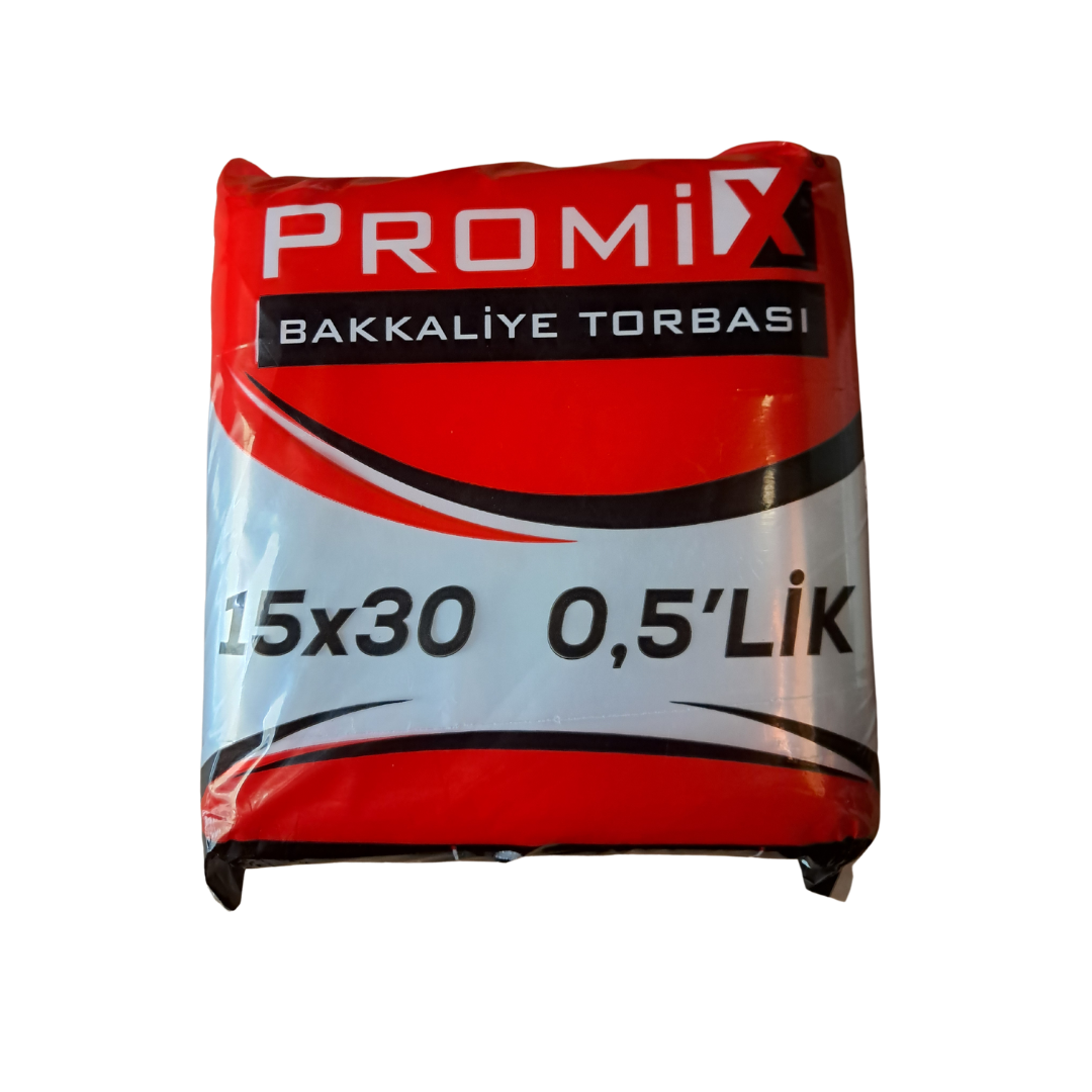 PROMİX 15X30 0,5'LİK BAKKALİYE TORBASI