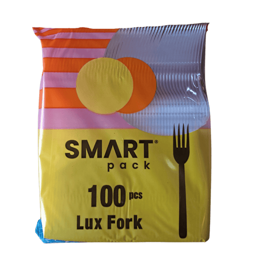 Smartpack Lüks Plastik Çatal - 100'lü Paket