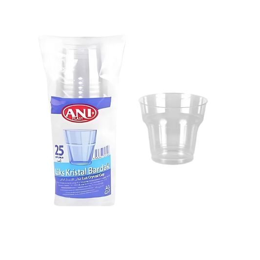 ANI PLAST LÜKS KRİSTAL BARDAK 180cc - 25'li Paket