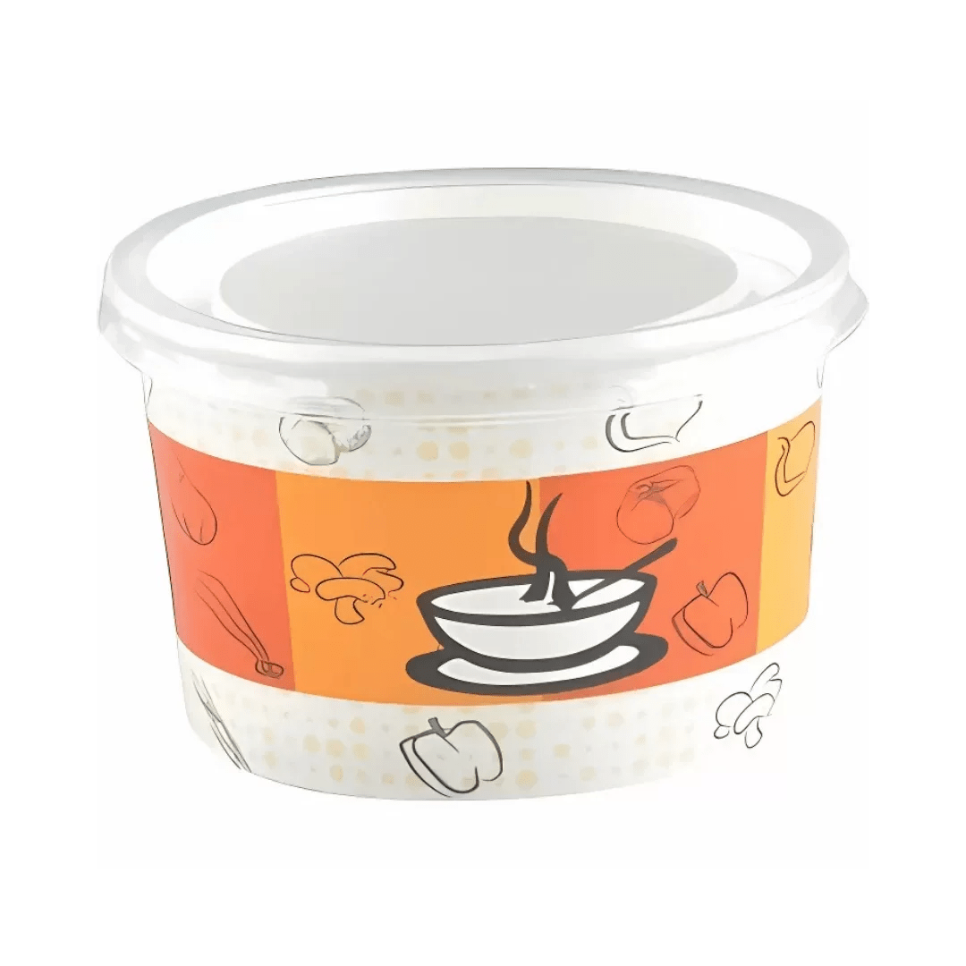 Arnes 16 Oz Çorba kabı ve Kapağı 50'li Paket - Şengür Plastik