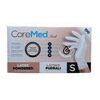 CoreMed S Beden Latex Muayene Eldiveni - 100'lü Paket - Şengür Plastik