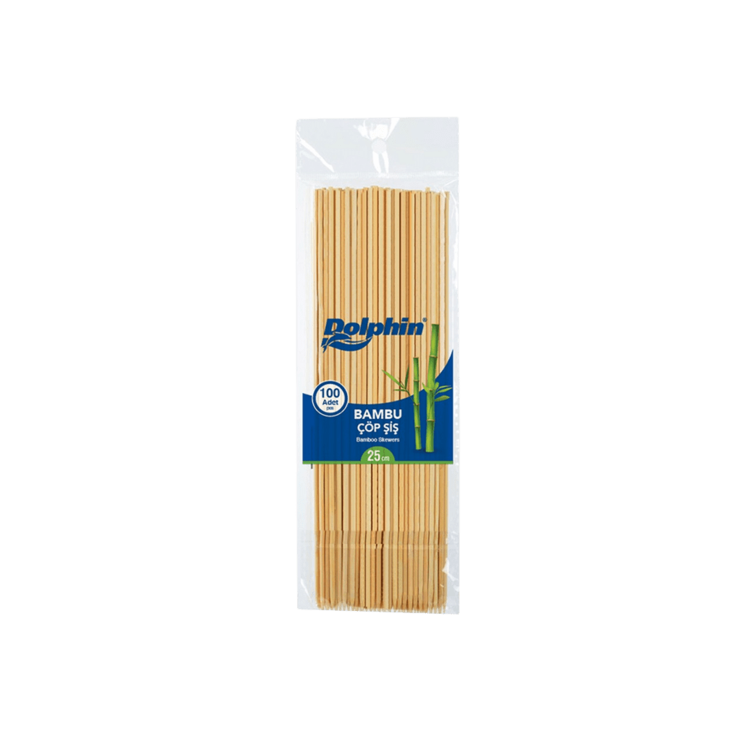 Dolphin Bambu Çöp Şiş - 25cm 100 Adet - Şengür Plastik