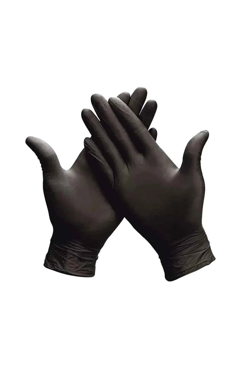 Dolphin XL Beden Siyah Nitril Muayene Eldiveni - 100'lü Paket