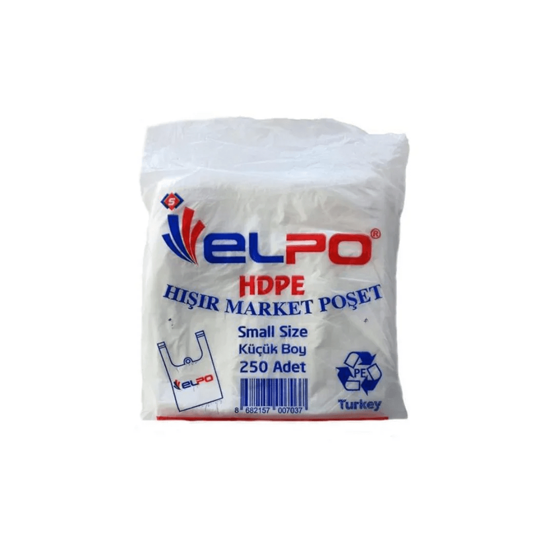 Elpo Küçük Boy Hışır Market Poşeti - 250'li Paket - Şengür Plastik
