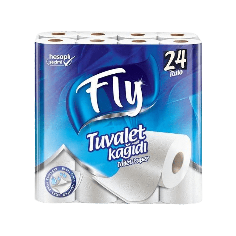 Fly Ev Tipi Tuvalet Kağıdı - 24 Rulo - Şengür Plastik