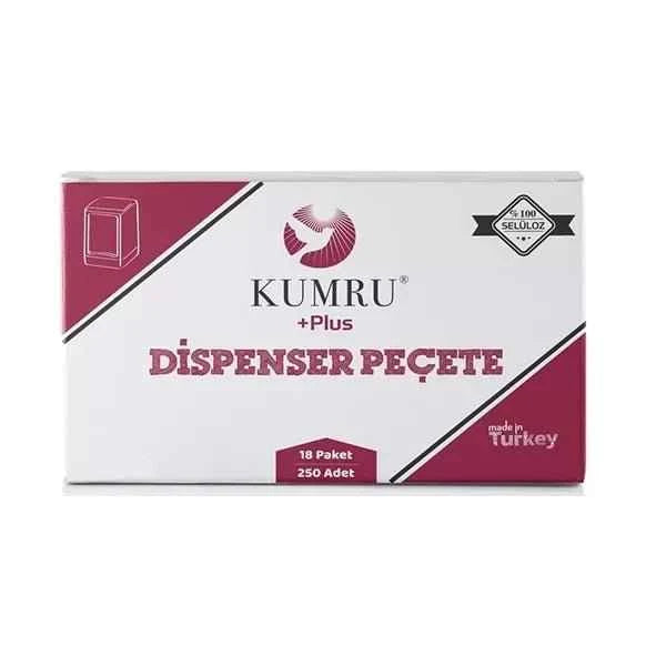 Kumru Plus Dispanser Peçete - 250'li 18Paket