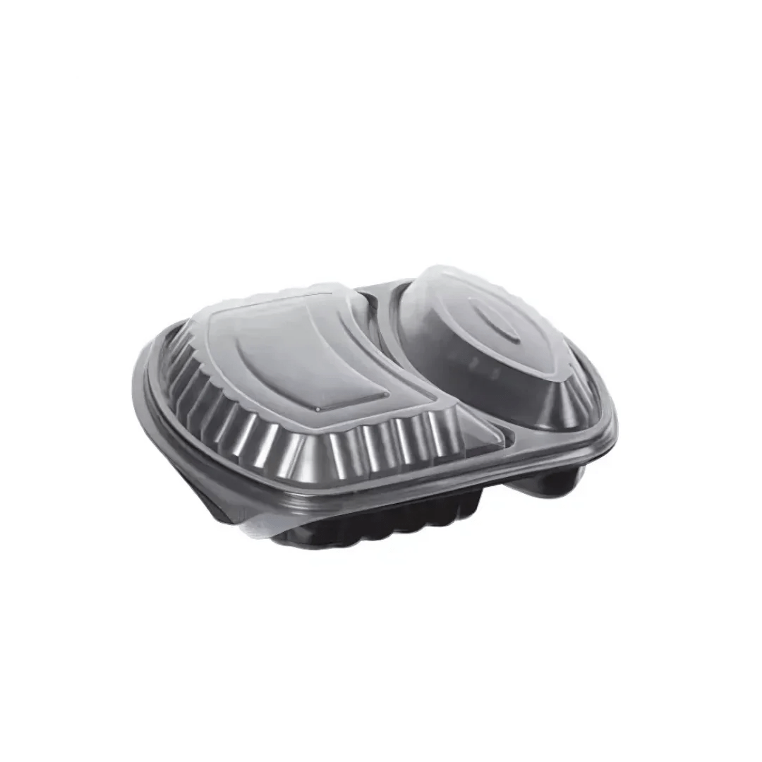 Larplast 2Göz Mikrodalga Fırın Kabı - 50'li Paket - Şengür Plastik