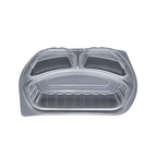 Larplast 3Göz Mikrodalga Fırın Kabı - 50'li Paket - Şengür Plastik