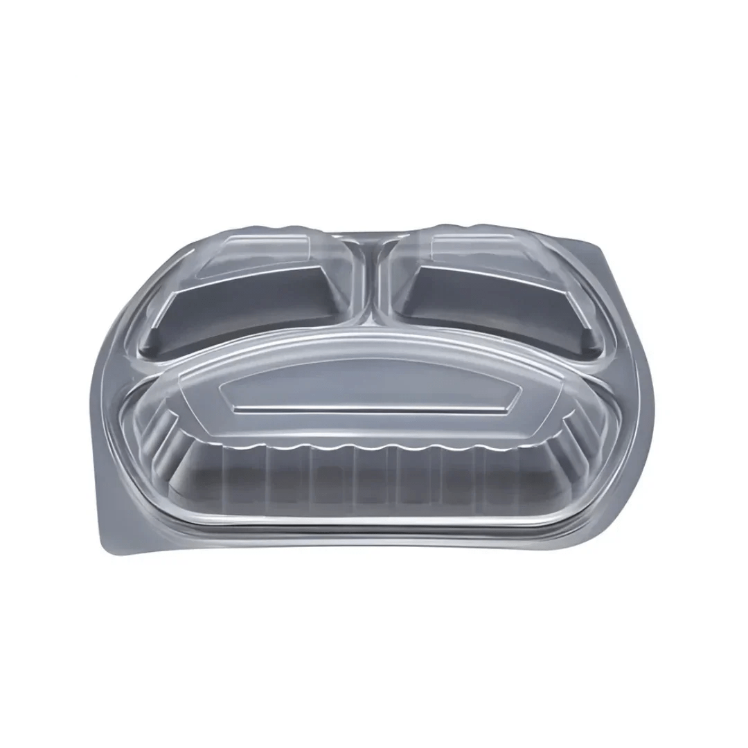 Larplast 3Göz Mikrodalga Fırın Kabı - 50'li Paket - Şengür Plastik