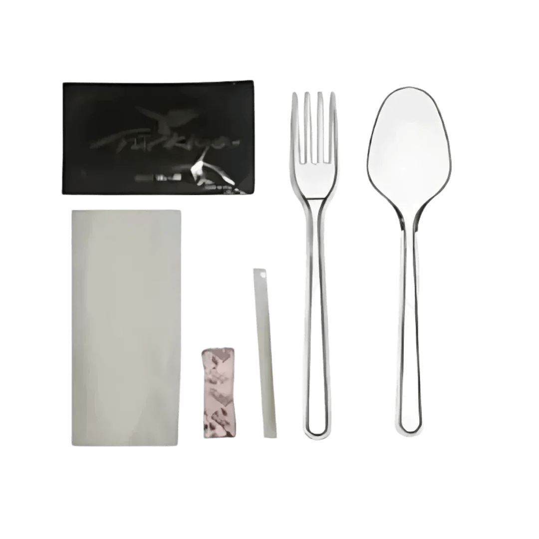 Lüks 6’lı Plastik Çatal Kaşık Yemek Seti - 100'lü Paket - Şengür Plastik