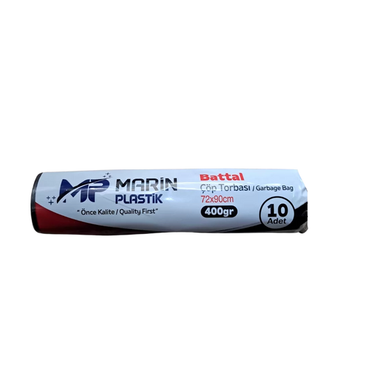 Marin Plastik 72x90 Endüstriyel Battal Çöp Torbası - 10'lu Paket