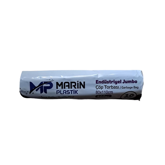 Marin Plastik 80x110 Endüstriyel Jumbo Çöp Torbası - 10'lu Paket