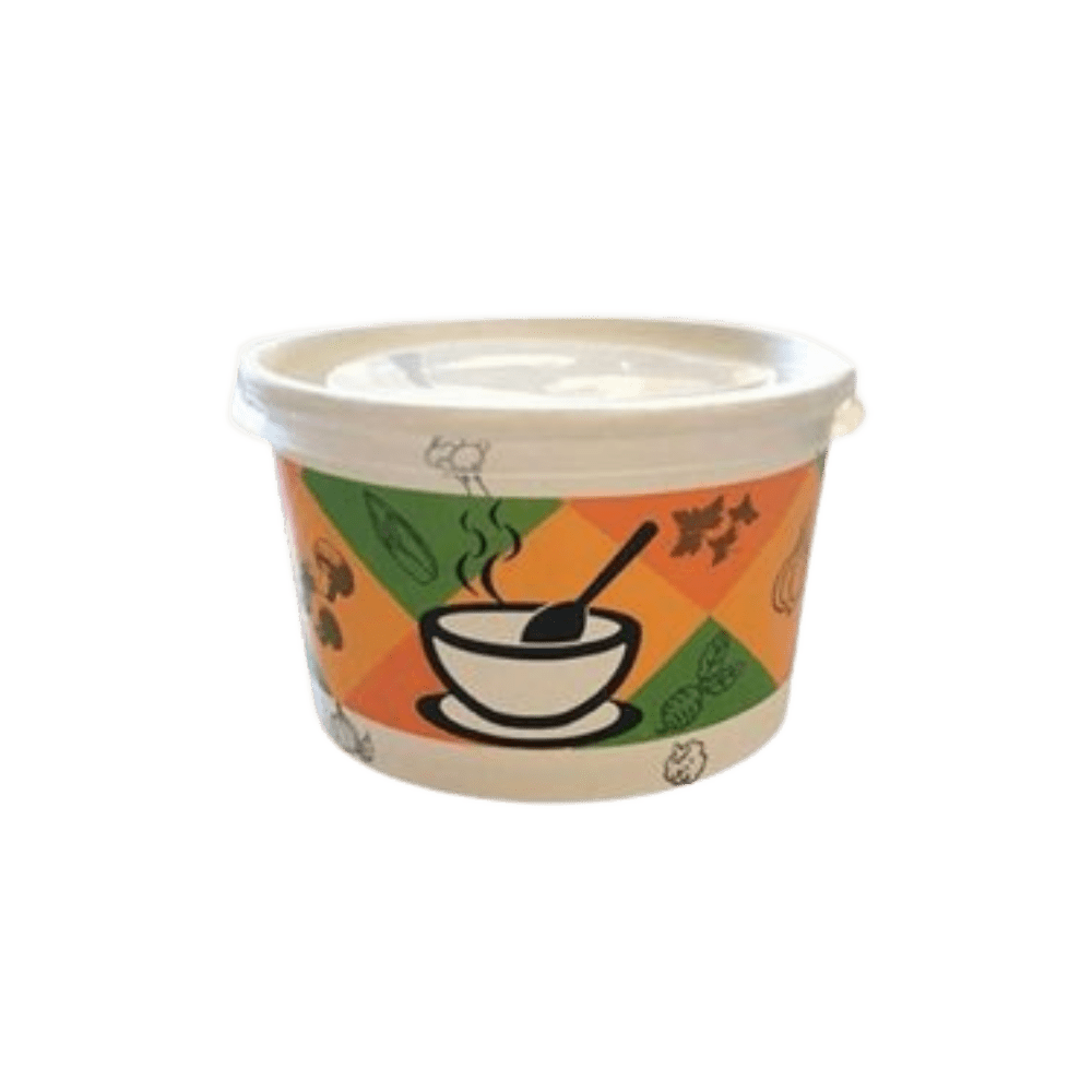 Metrosan 14 Oz Çorba kabı ve Kapağı 25'li Paket - Şengür Plastik