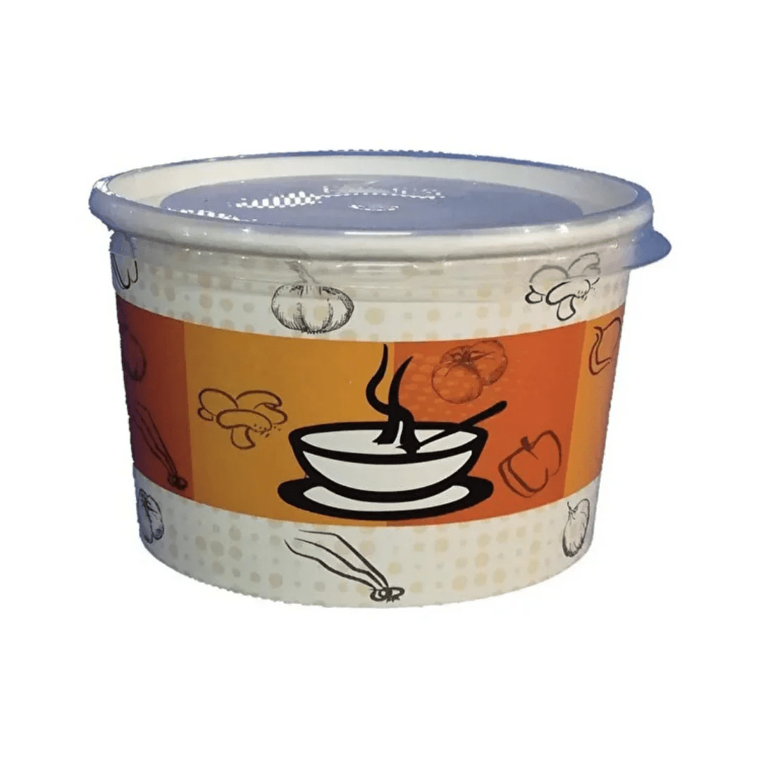 Metrosan 16 Oz Çorba Kabı ve Kapağı 25'li Paket - Şengür Plastik