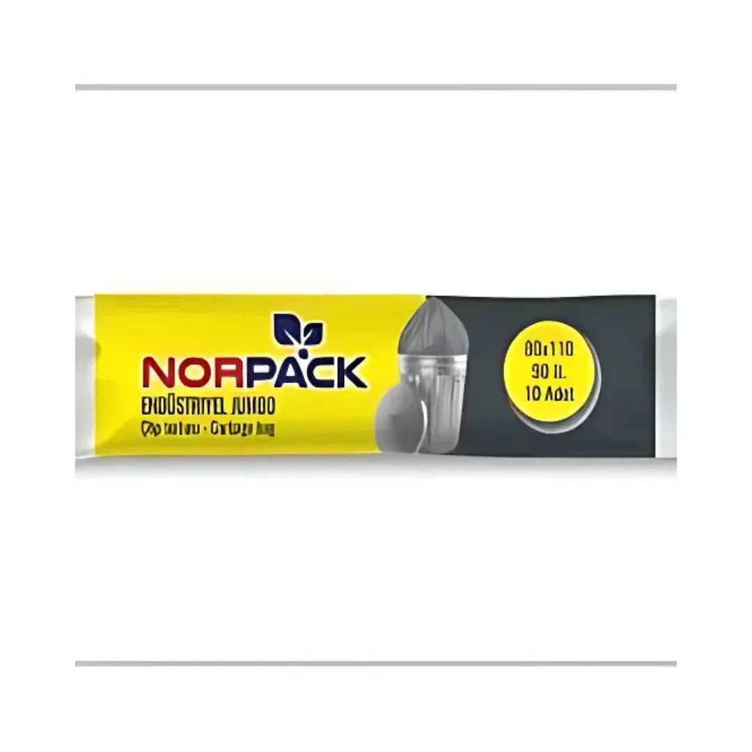 NORPACK 80x110 ENDÜSTRİYEL JUMBO ÇÖP TORBASI - 10'lu Paket