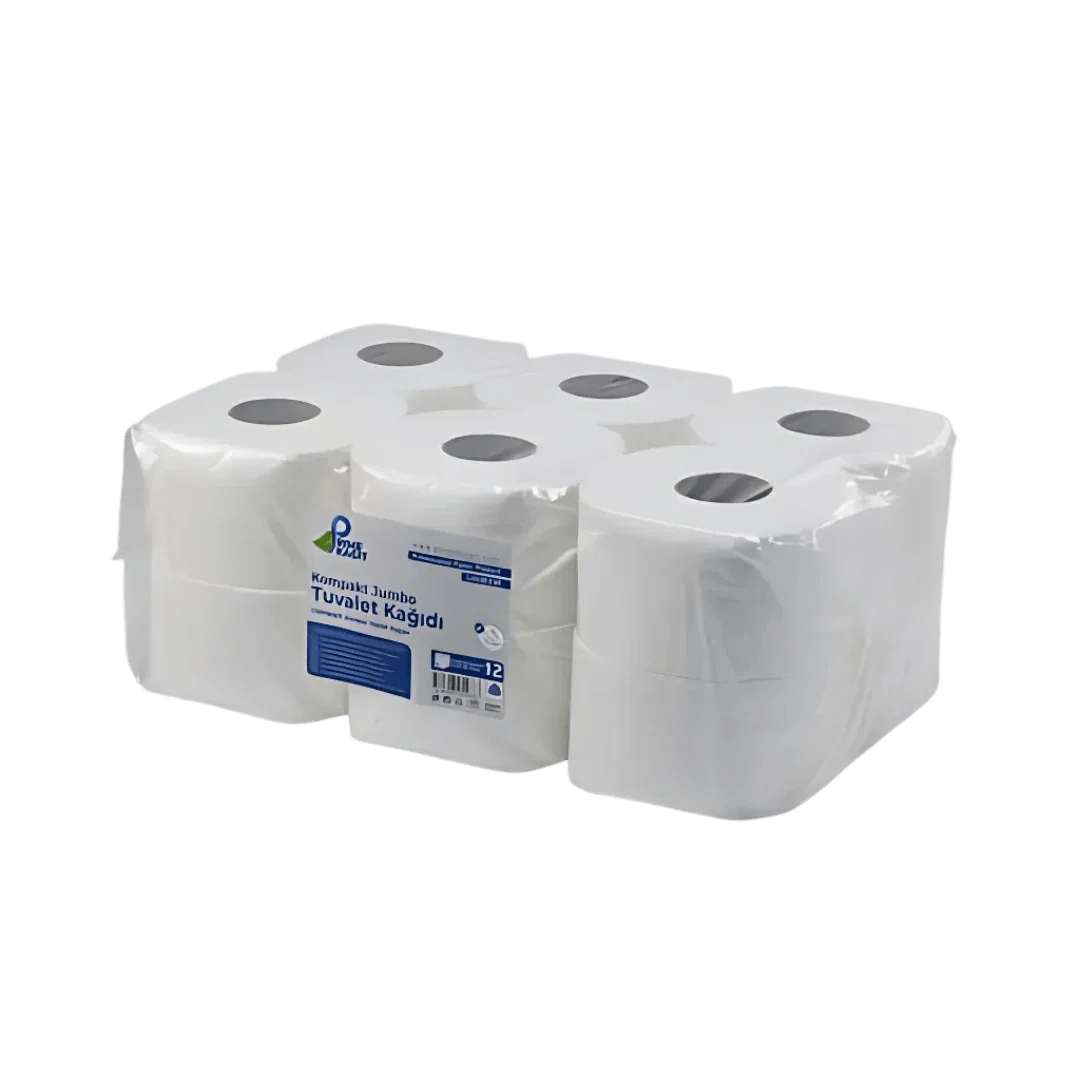 Prime Kağıt Mini Jumbo Tuvalet Kağıdı - 12'li Paket - Şengür Plastik