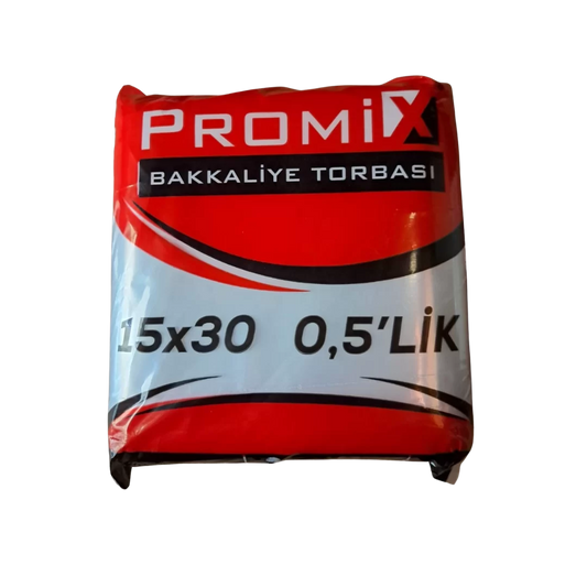 PROMİX 15X30 0,5'LİK BAKKALİYE TORBASI