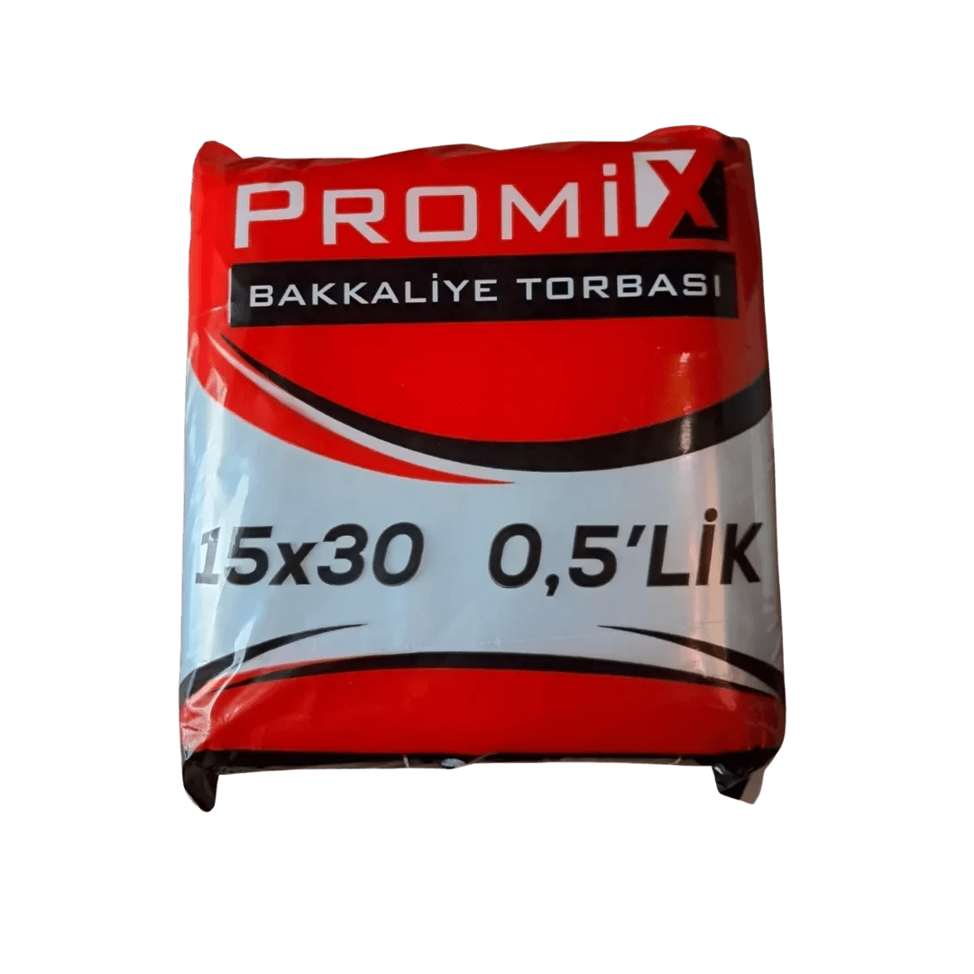 PROMİX 15X30 0,5'LİK BAKKALİYE TORBASI - Şengür Plastik
