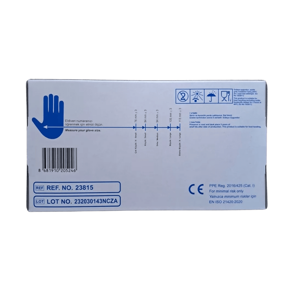 Valeria L Beden Nitril Muayene Eldiveni - 100'lü Paket - Şengür Plastik